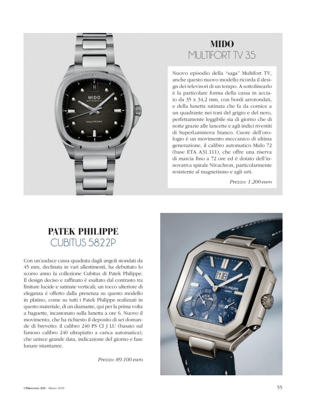 L'Orologio Preview Pages