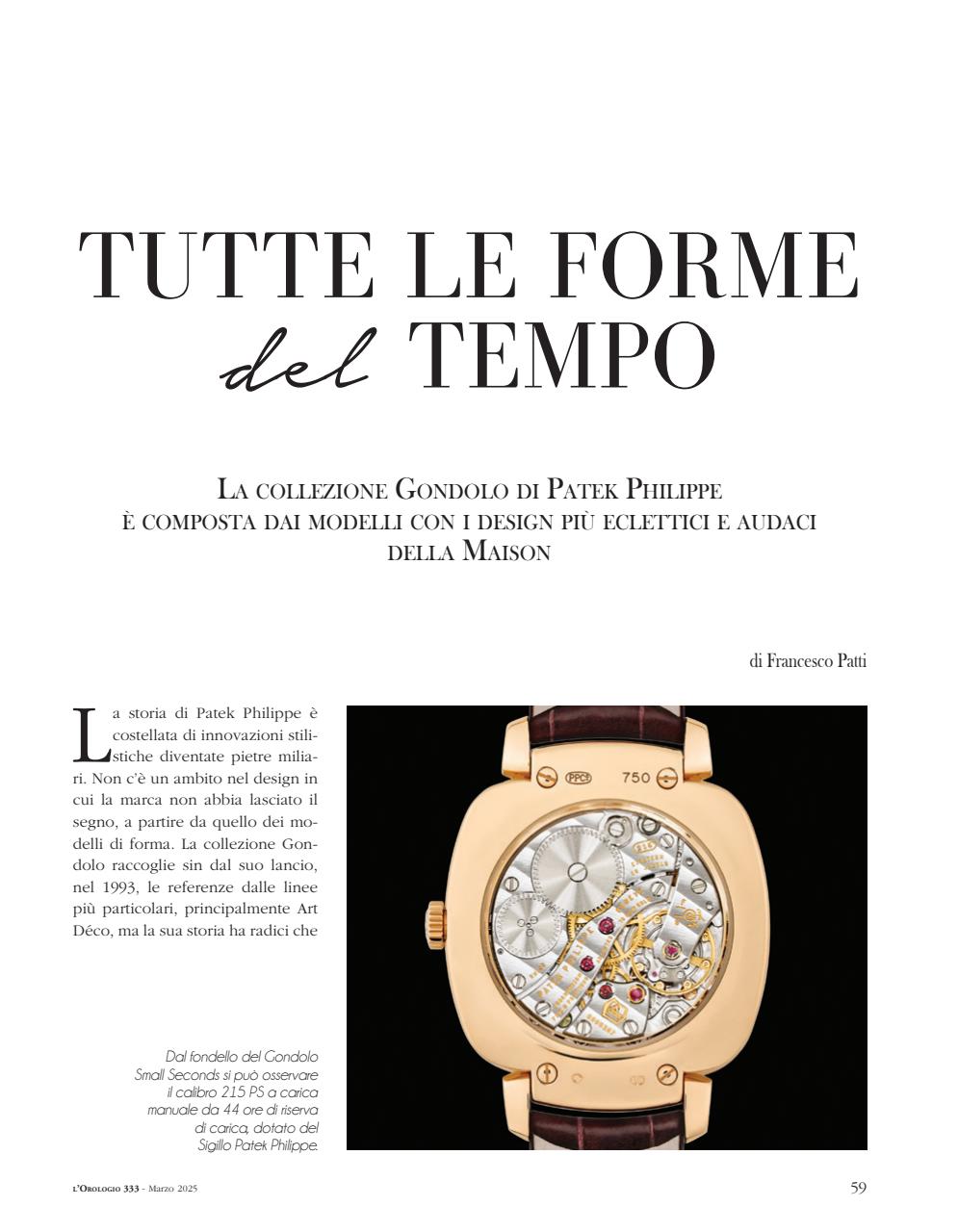 L'Orologio Preview Pages