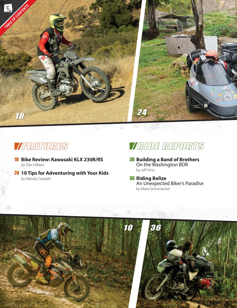 Adventure Motorcycle Preview Pages