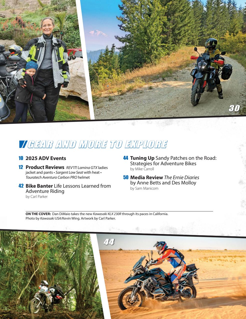 Adventure Motorcycle Preview Pages