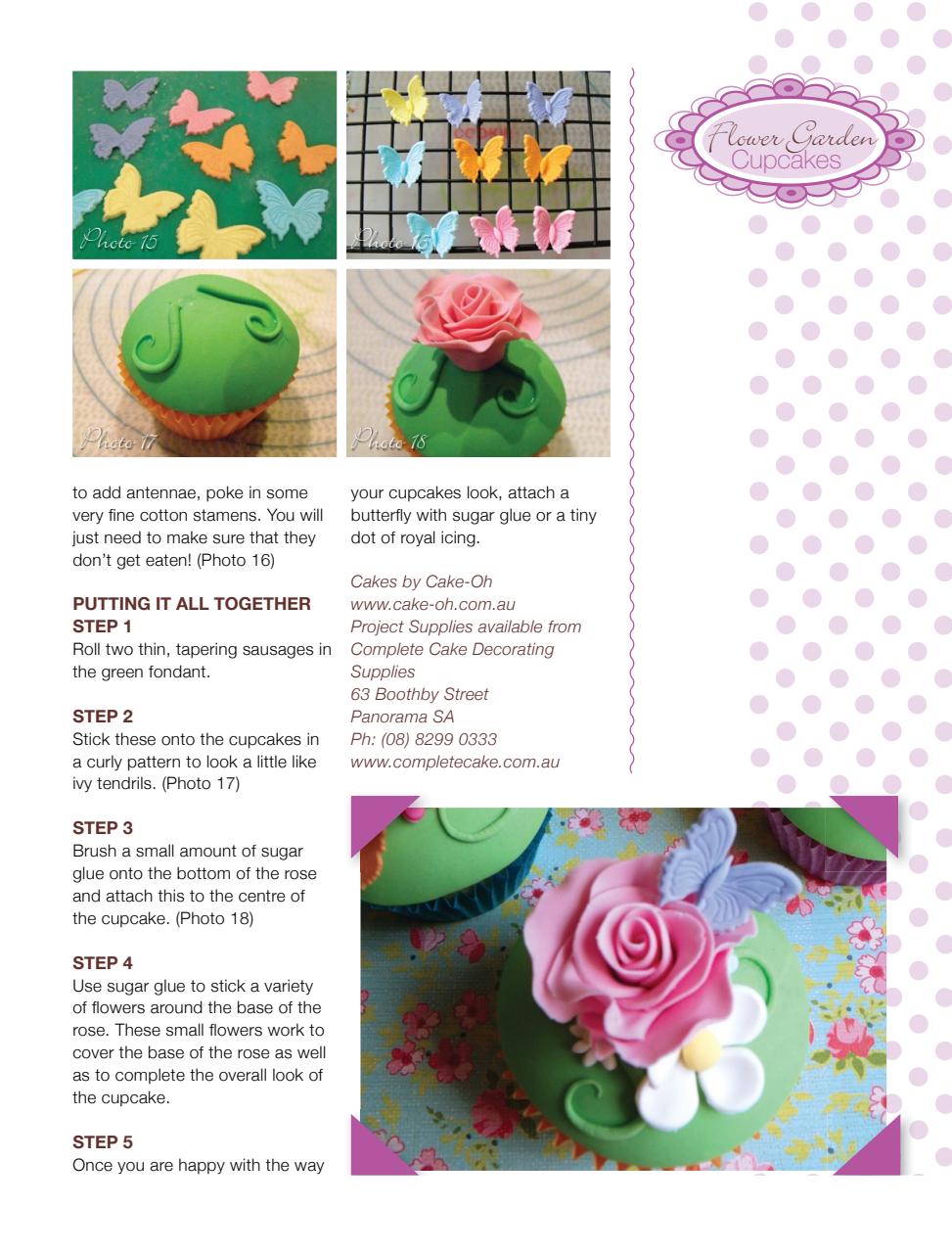 Australian Cupcakes and Inspirations Preview Pages