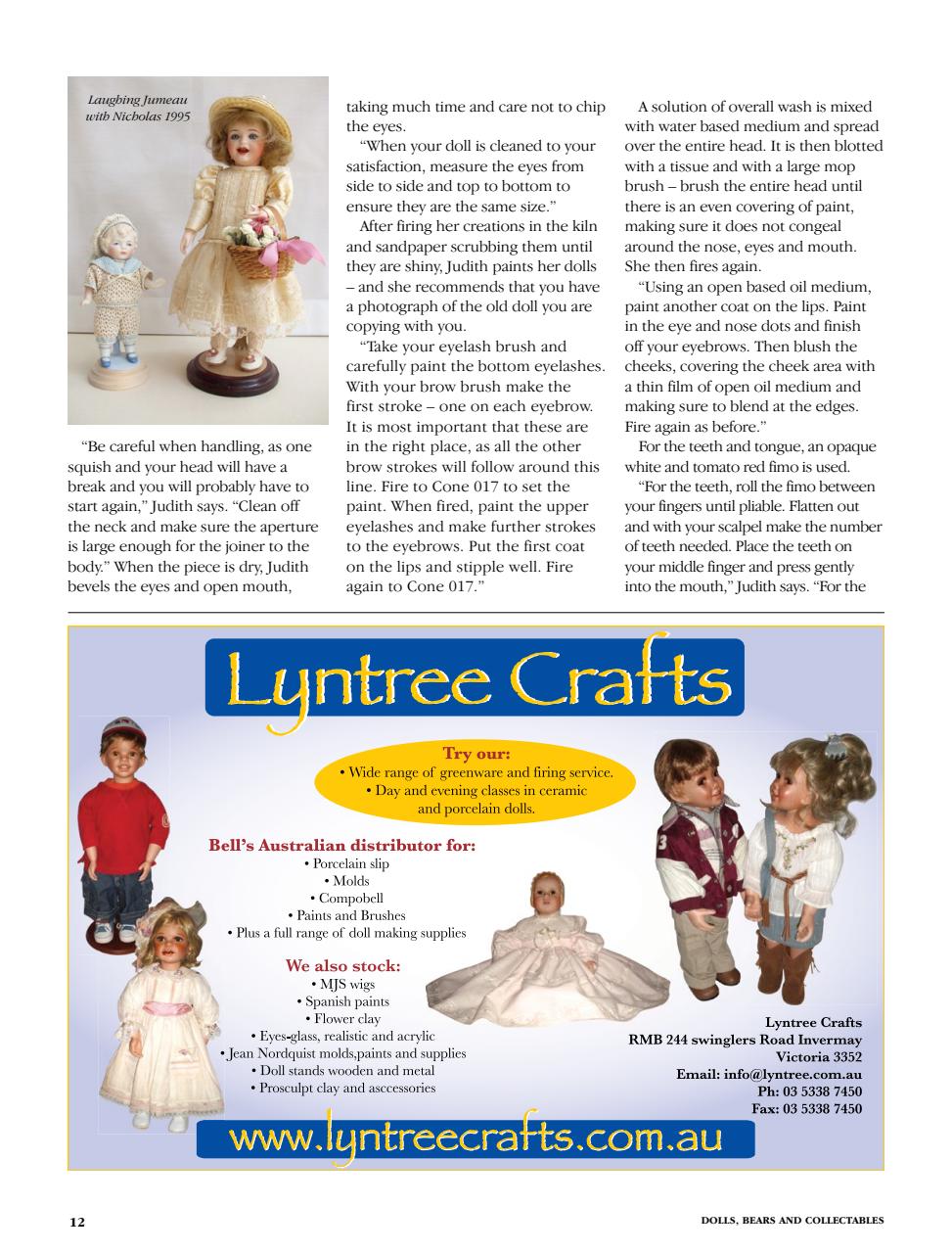 Dolls Bears & Collectables Preview Pages