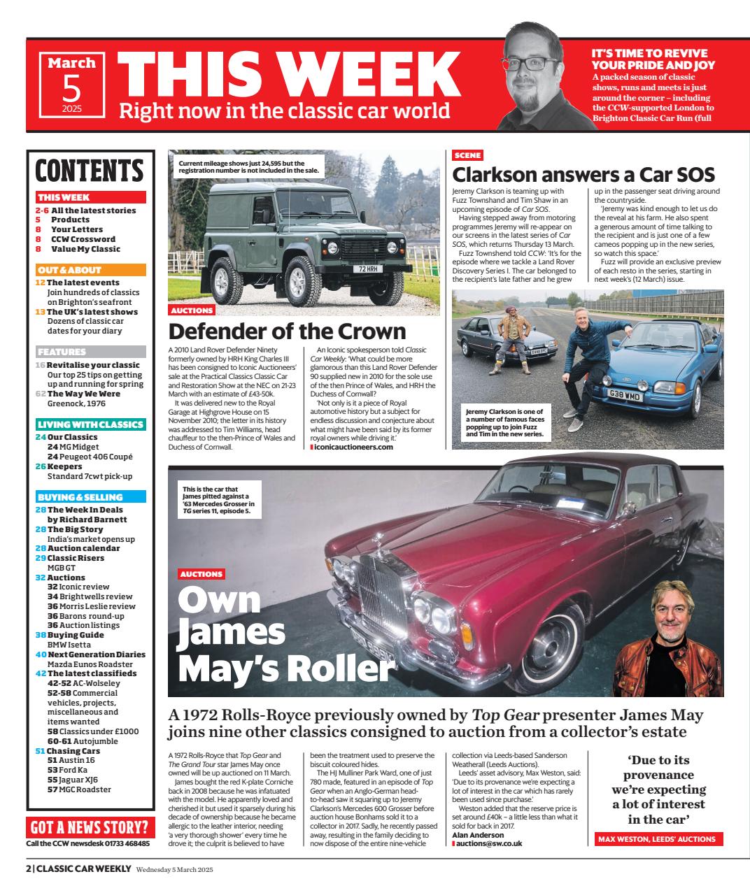 Classic Car Weekly Preview Pages