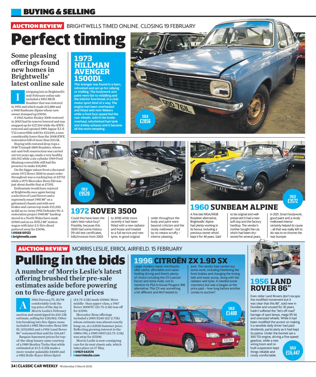 Classic Car Weekly Preview Pages