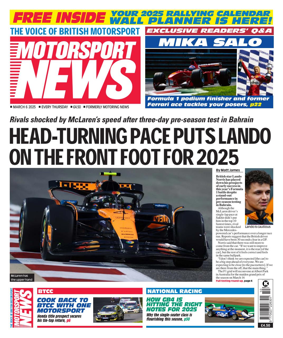 Motorsport News Preview Pages