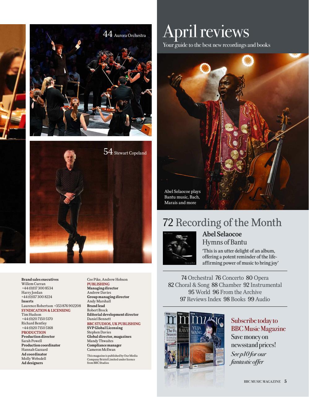 BBC Music Magazine Preview Pages
