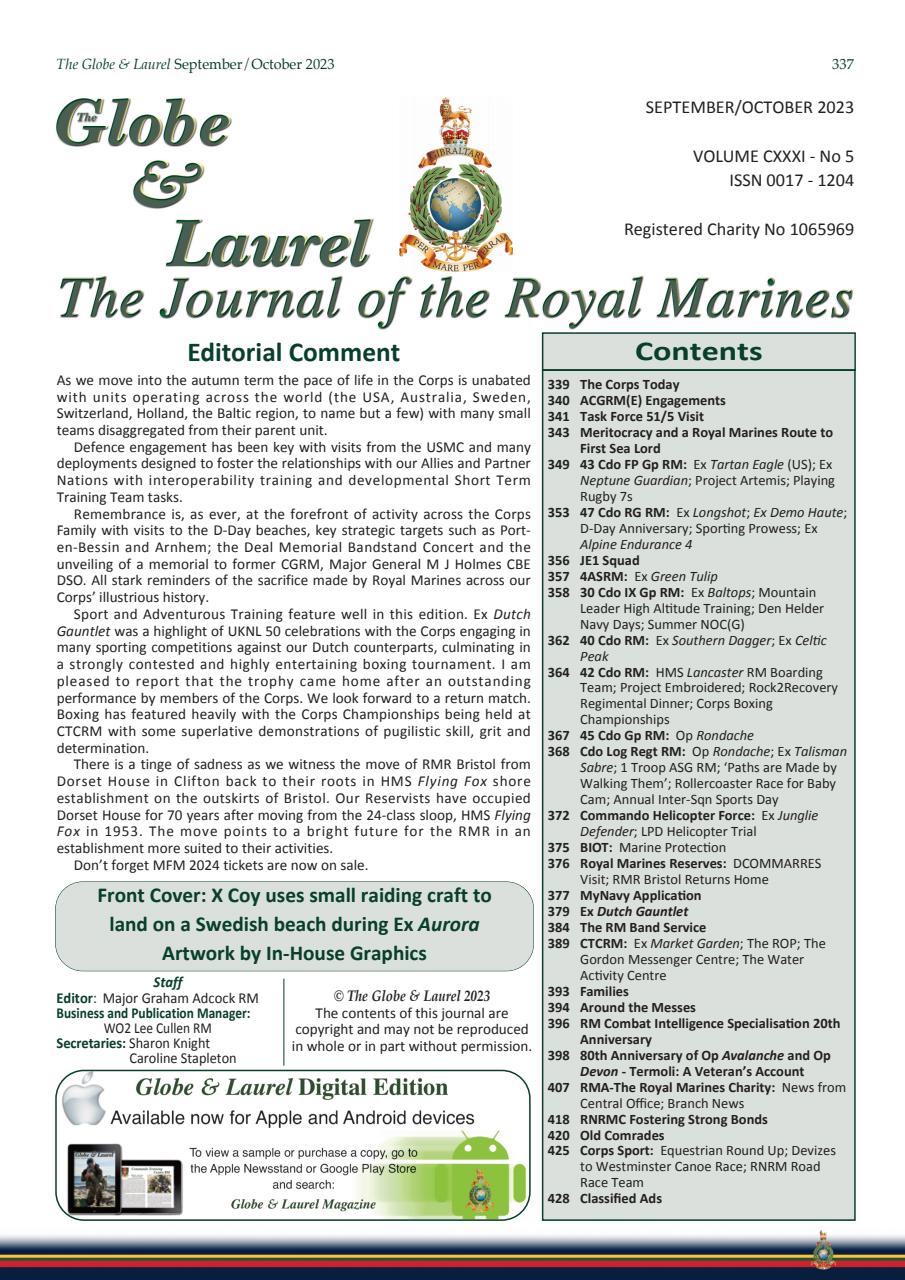 Globe & Laurel Preview Pages