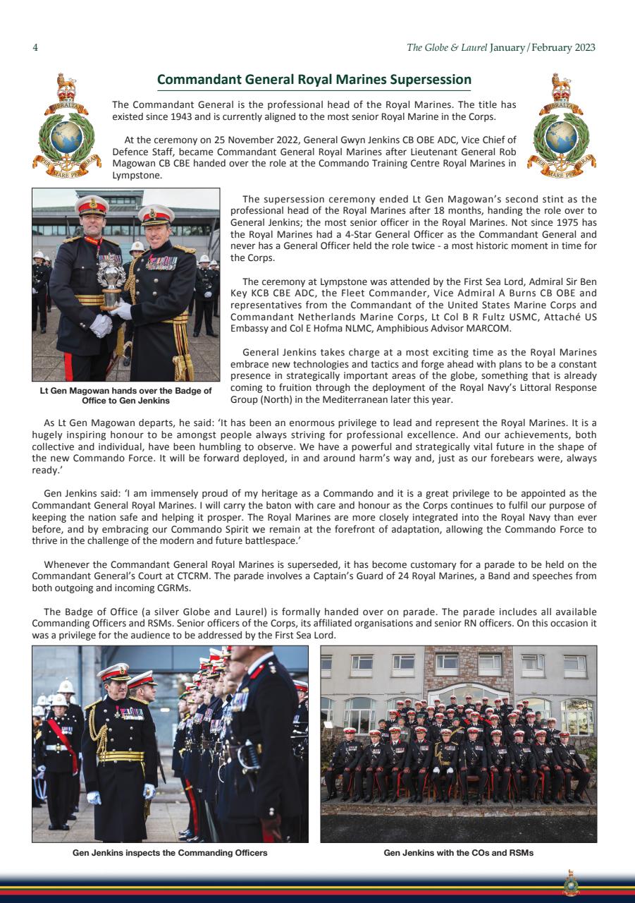 Globe & Laurel Preview Pages