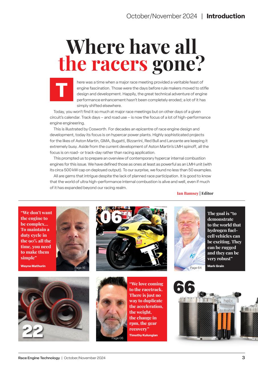 Race Engine Technology Preview Pages