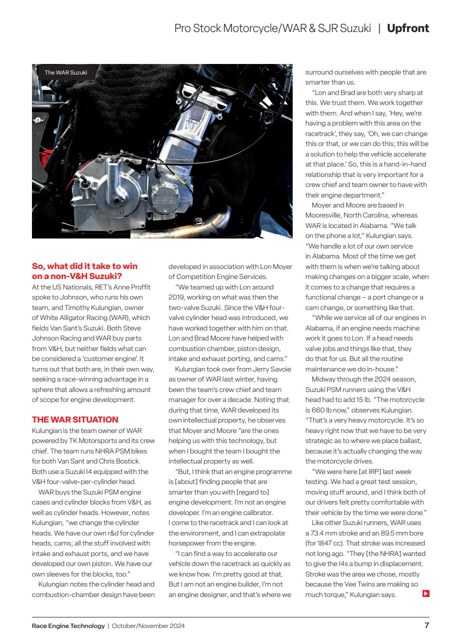 Race Engine Technology Preview Pages