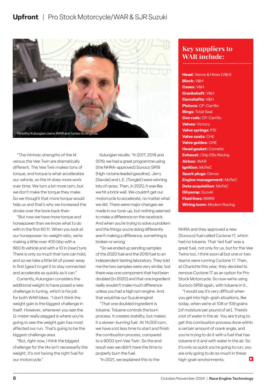 Race Engine Technology Preview Pages