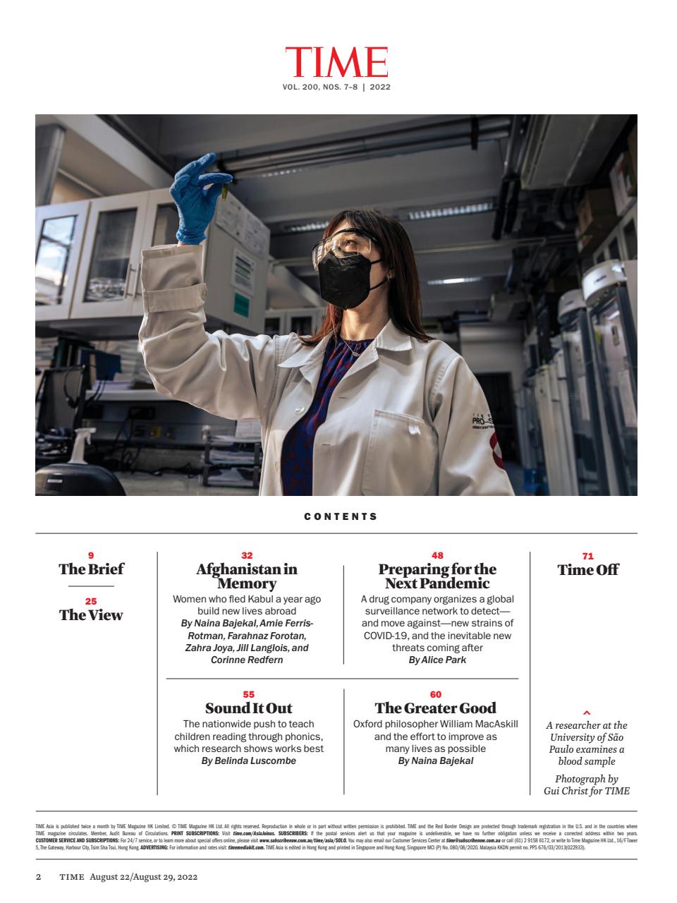 TIME Magazine Asia Preview Pages