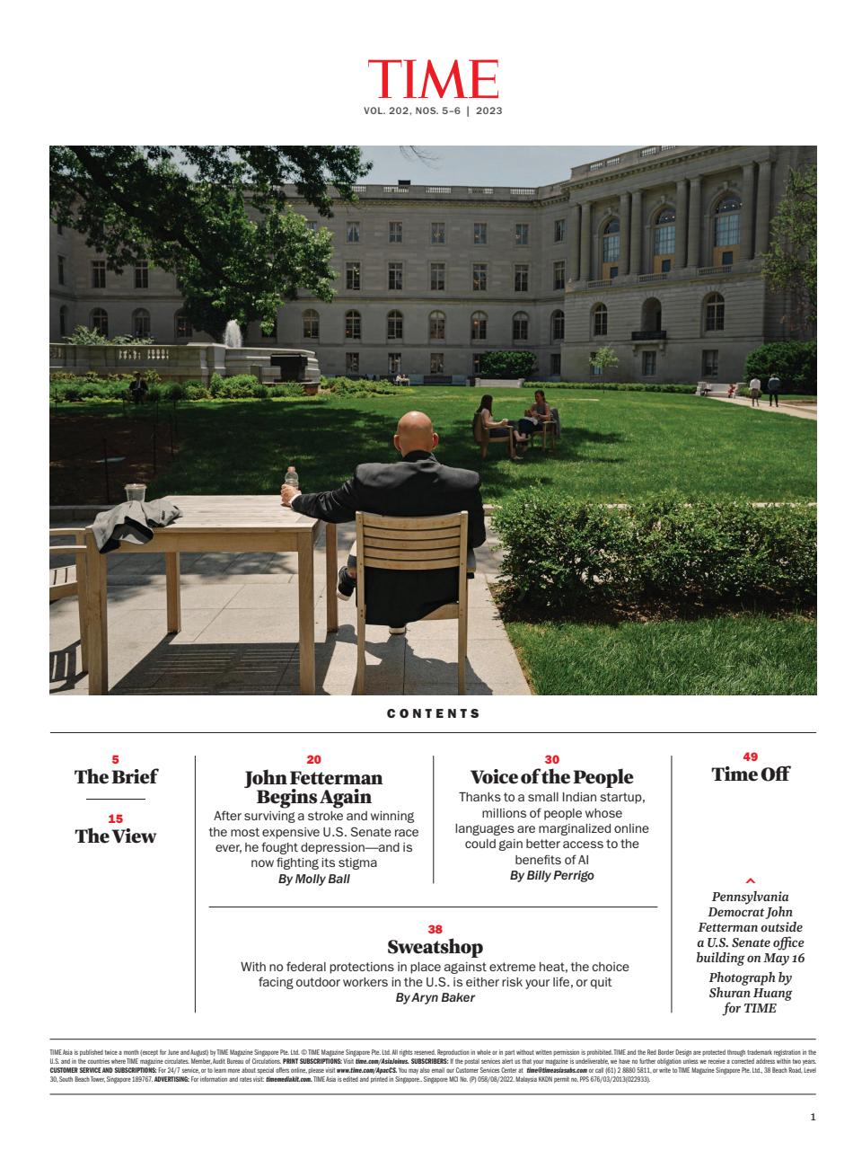 TIME Magazine Asia Preview Pages