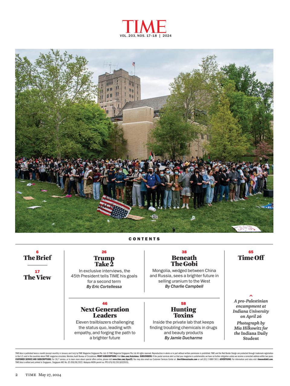 TIME Magazine Asia Preview Pages