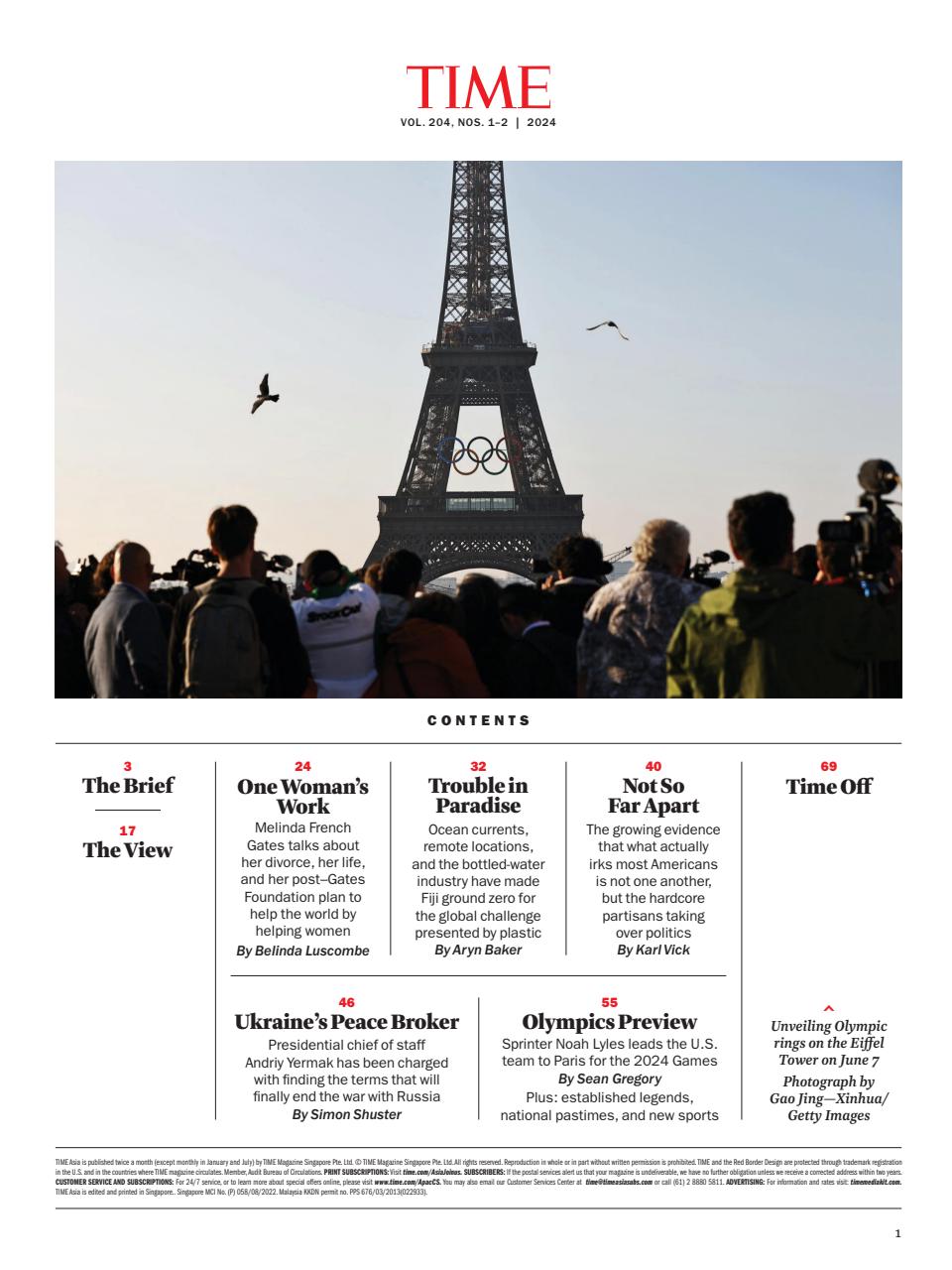 TIME Magazine Asia Preview Pages