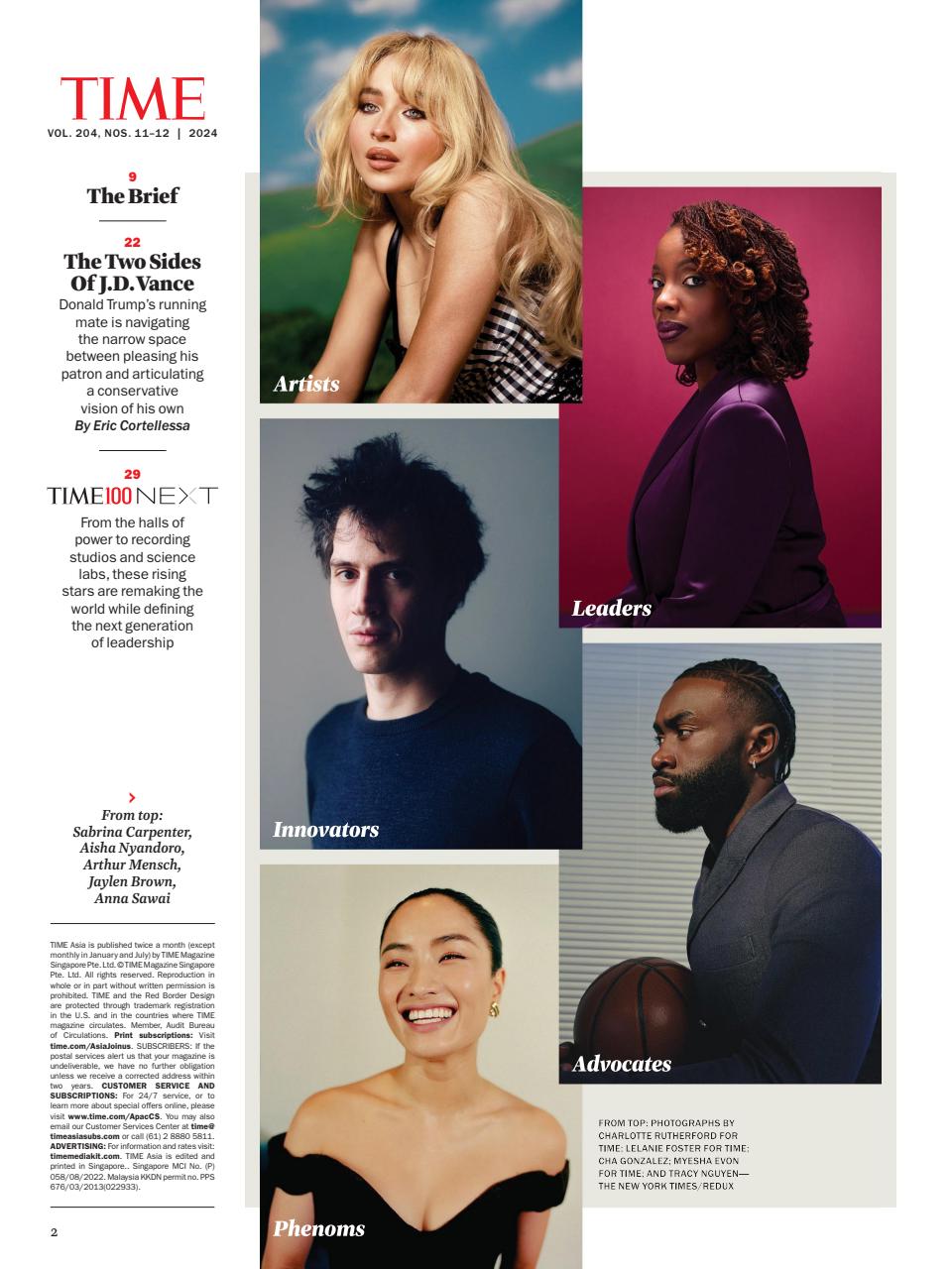 TIME Magazine Asia Preview Pages