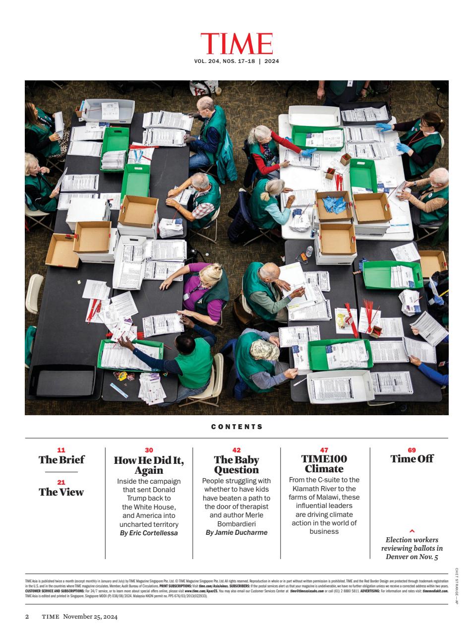 TIME Magazine Asia Preview Pages