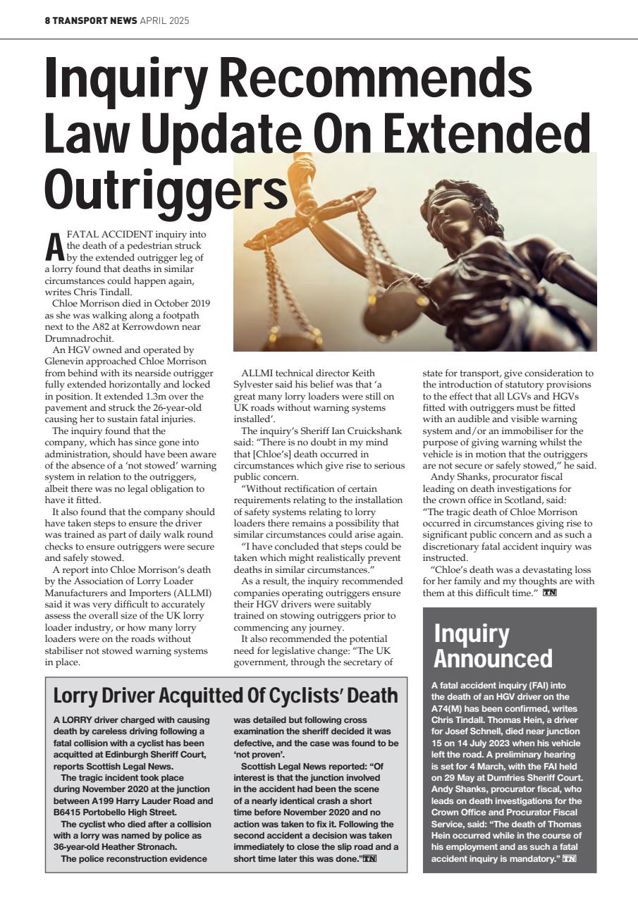 Transport News Preview Pages