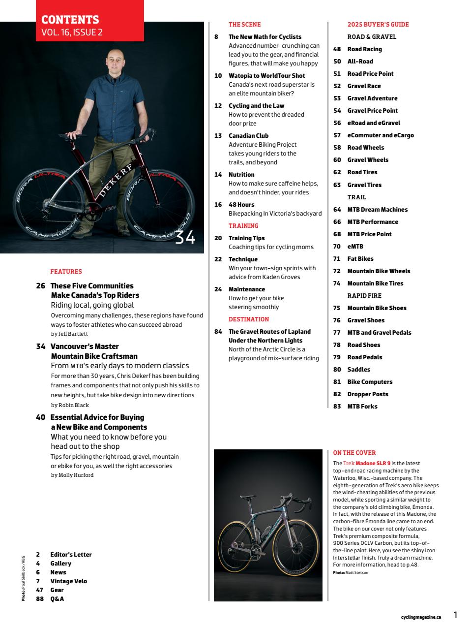 Canadian Cycling Magazine Preview Pages