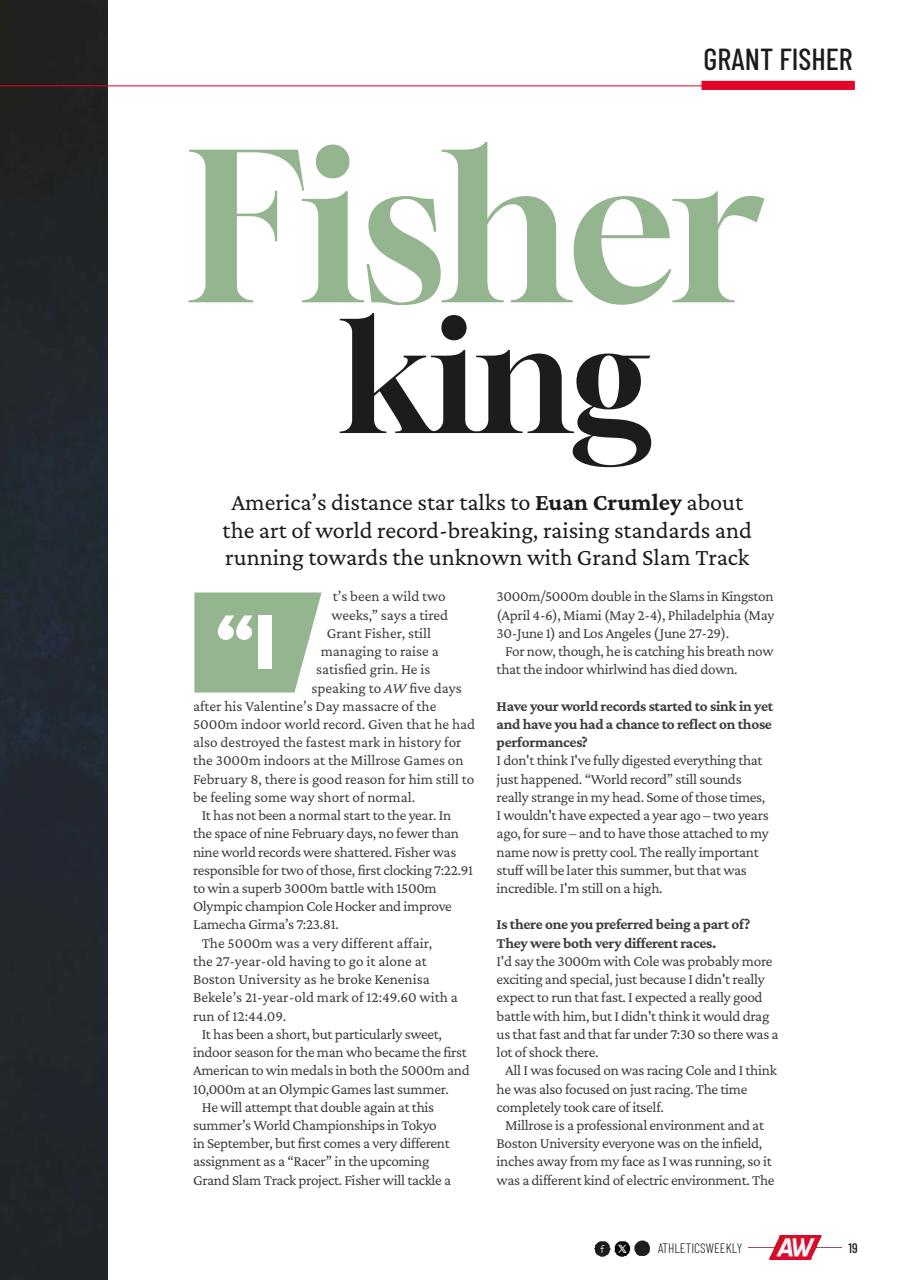 AW – Athletics Weekly Magazine Preview Pages