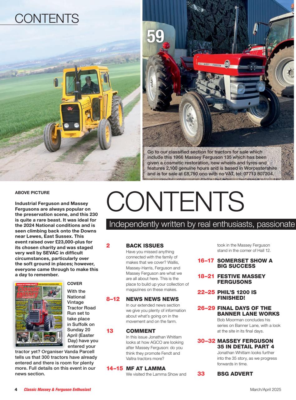 Classic Massey Preview Pages