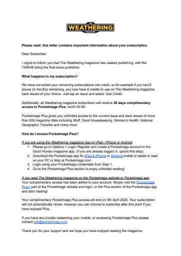 The Weathering Magazine issue 