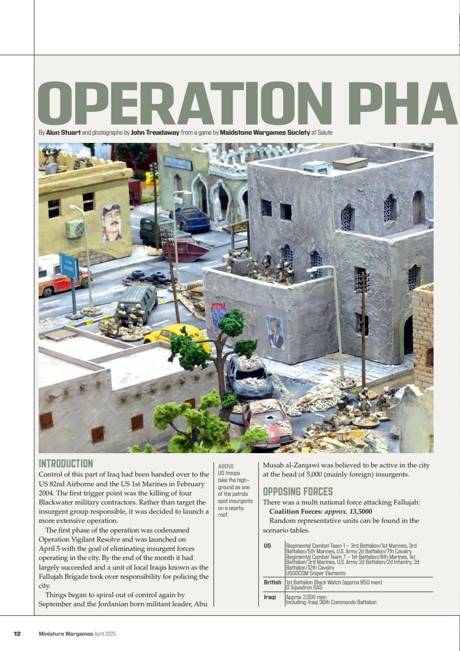 Miniature Wargames Preview Pages