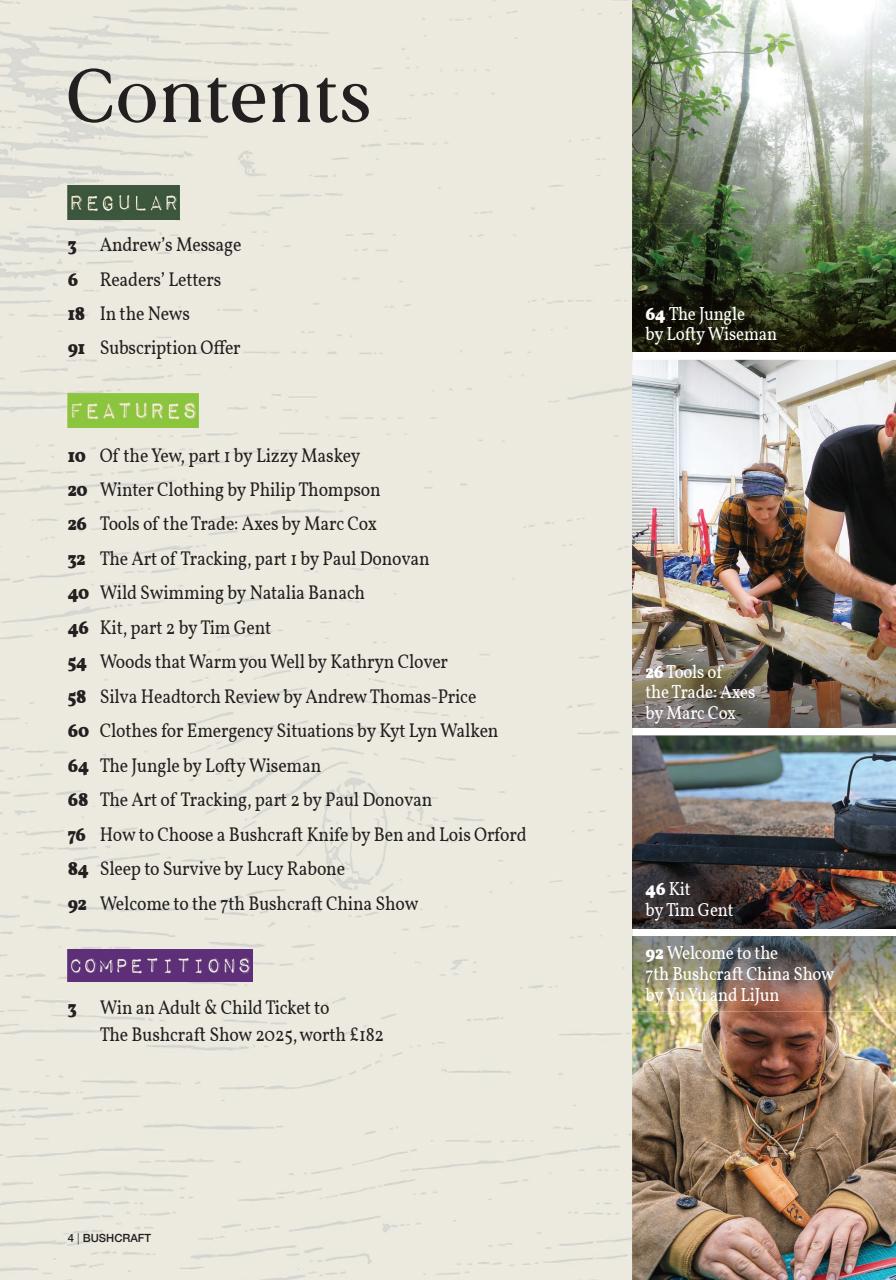 Bushcraft & Survival Skills Magazine Preview Pages