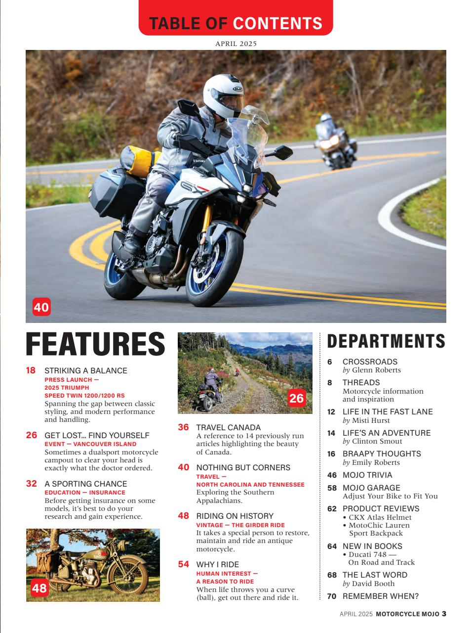 Motorcycle Mojo Preview Pages