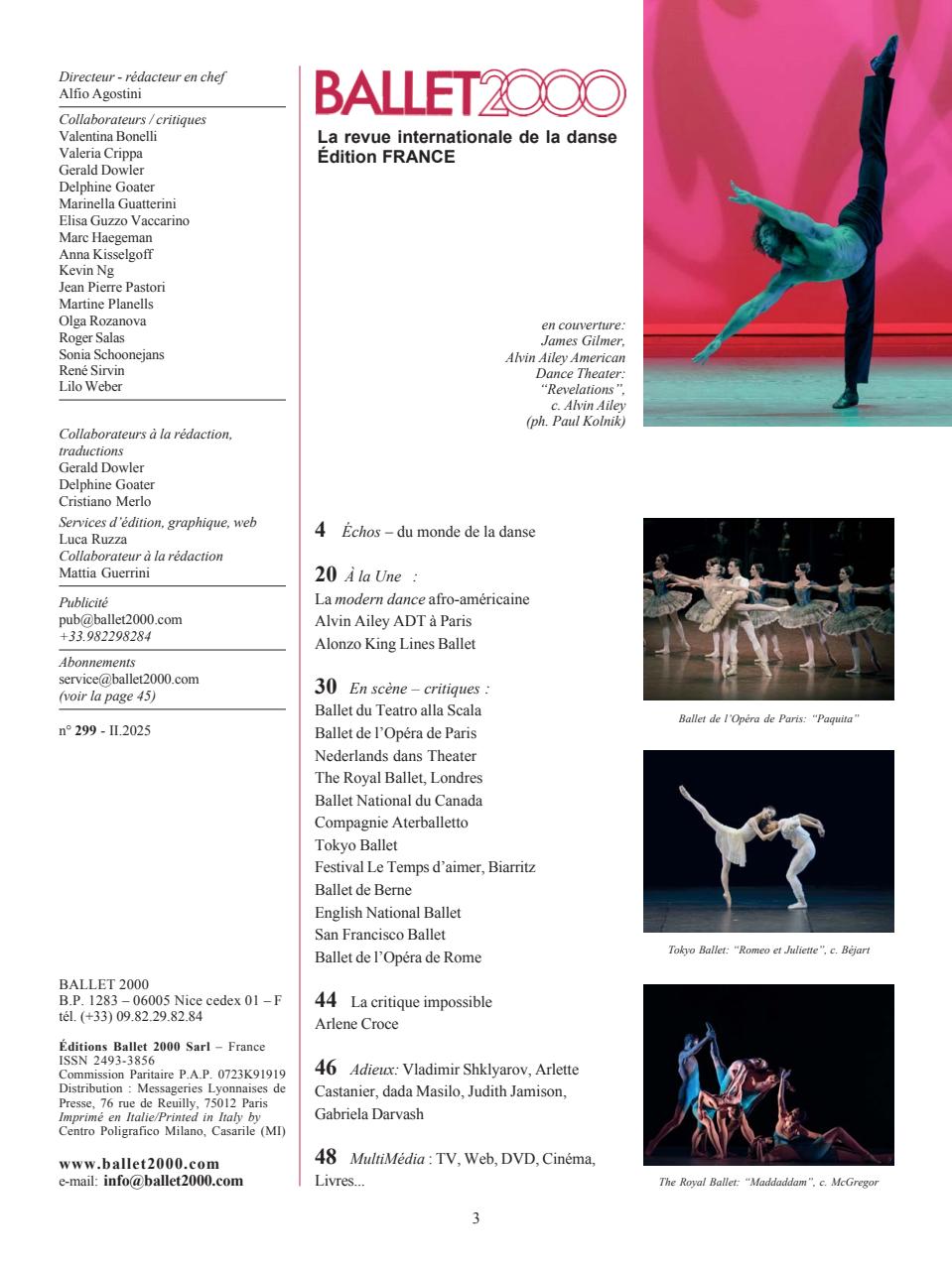 BALLET2000 Édition France Preview Pages