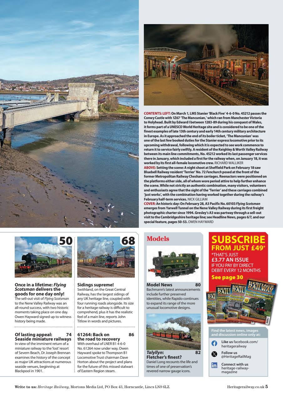 Heritage Railway Preview Pages