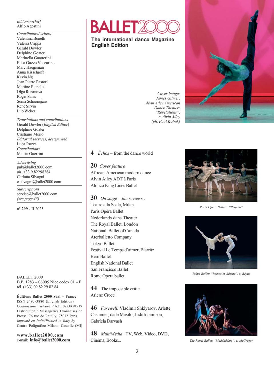 BALLET2000 English Edition Preview Pages