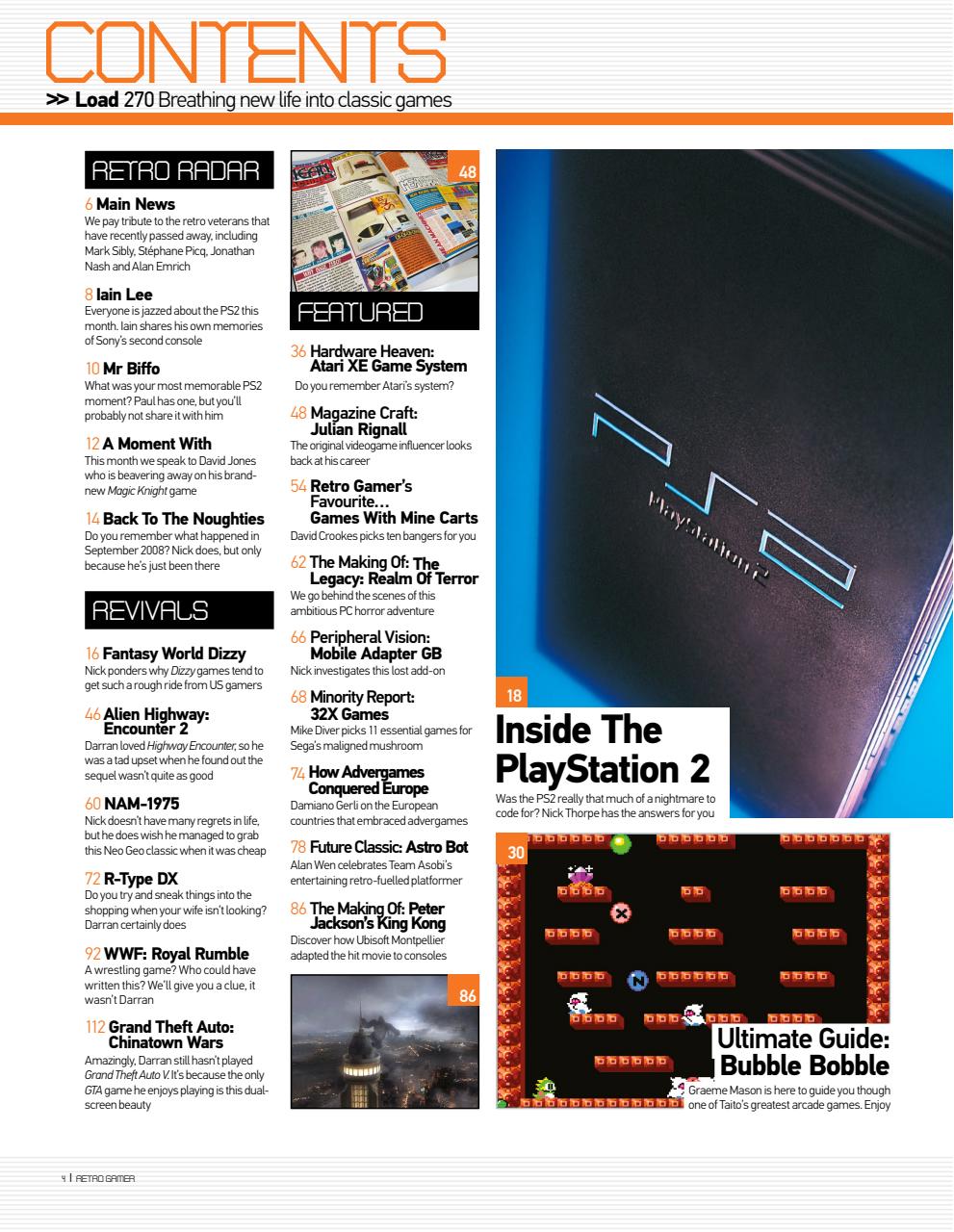 Retro Gamer Preview Pages