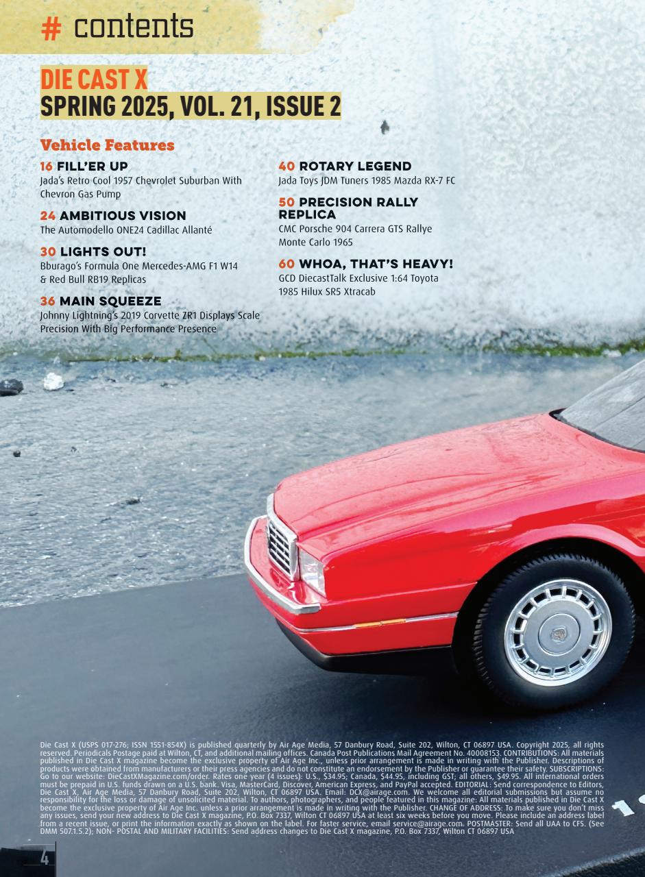 Die Cast X Magazine Preview Pages