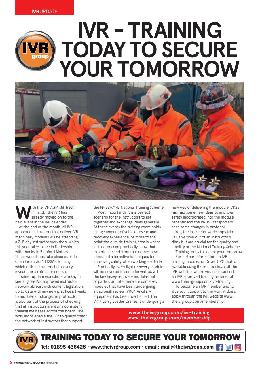 Professional Recovery Magazine Preview Pages