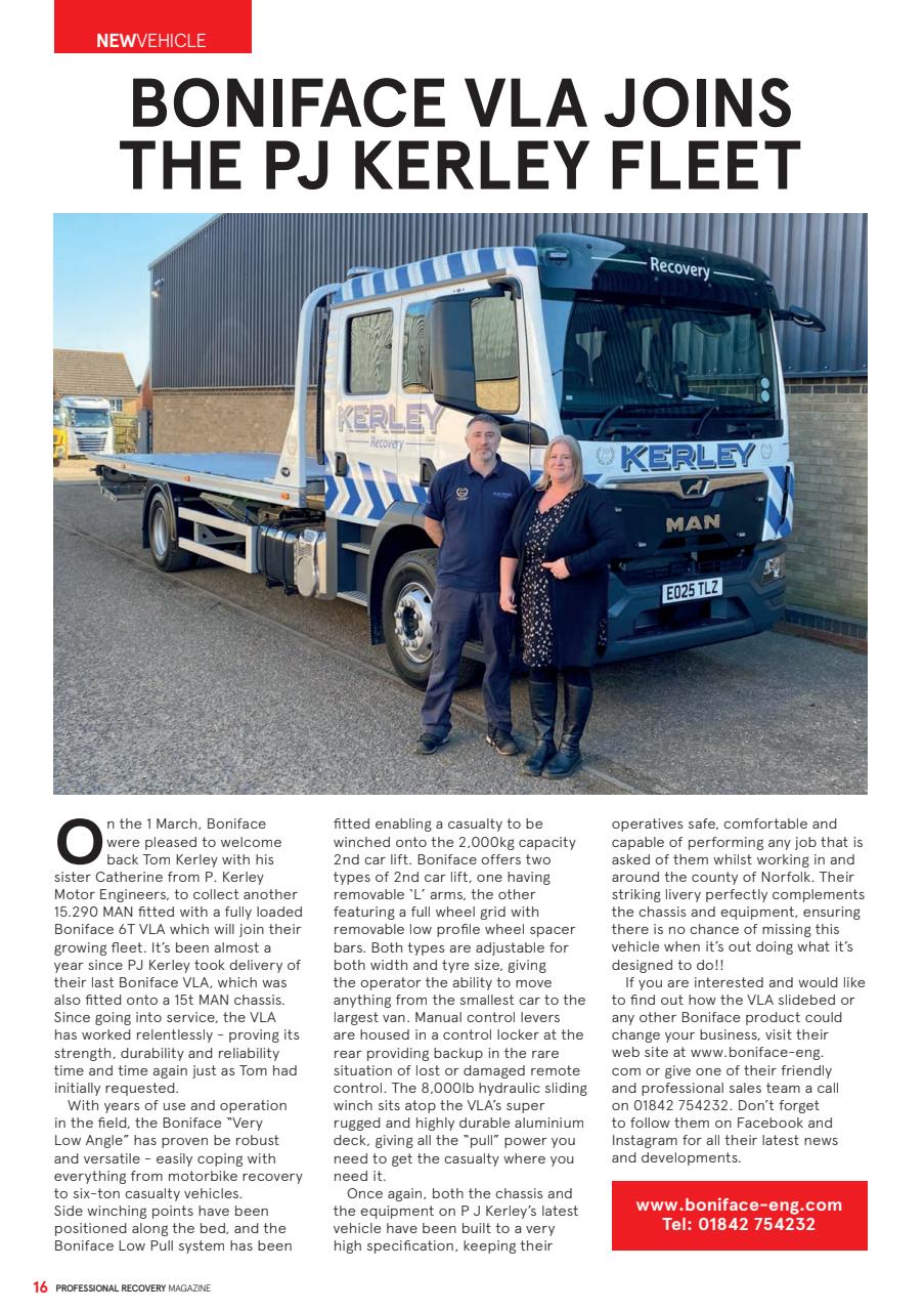 Professional Recovery Magazine Preview Pages