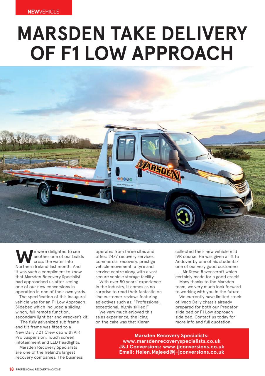 Professional Recovery Magazine Preview Pages