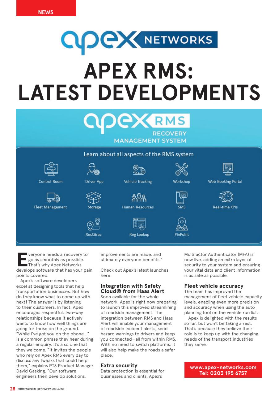 Professional Recovery Magazine Preview Pages