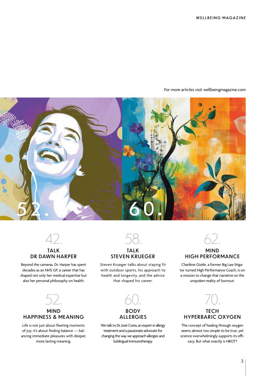 Wellbeing Magazine Preview Pages