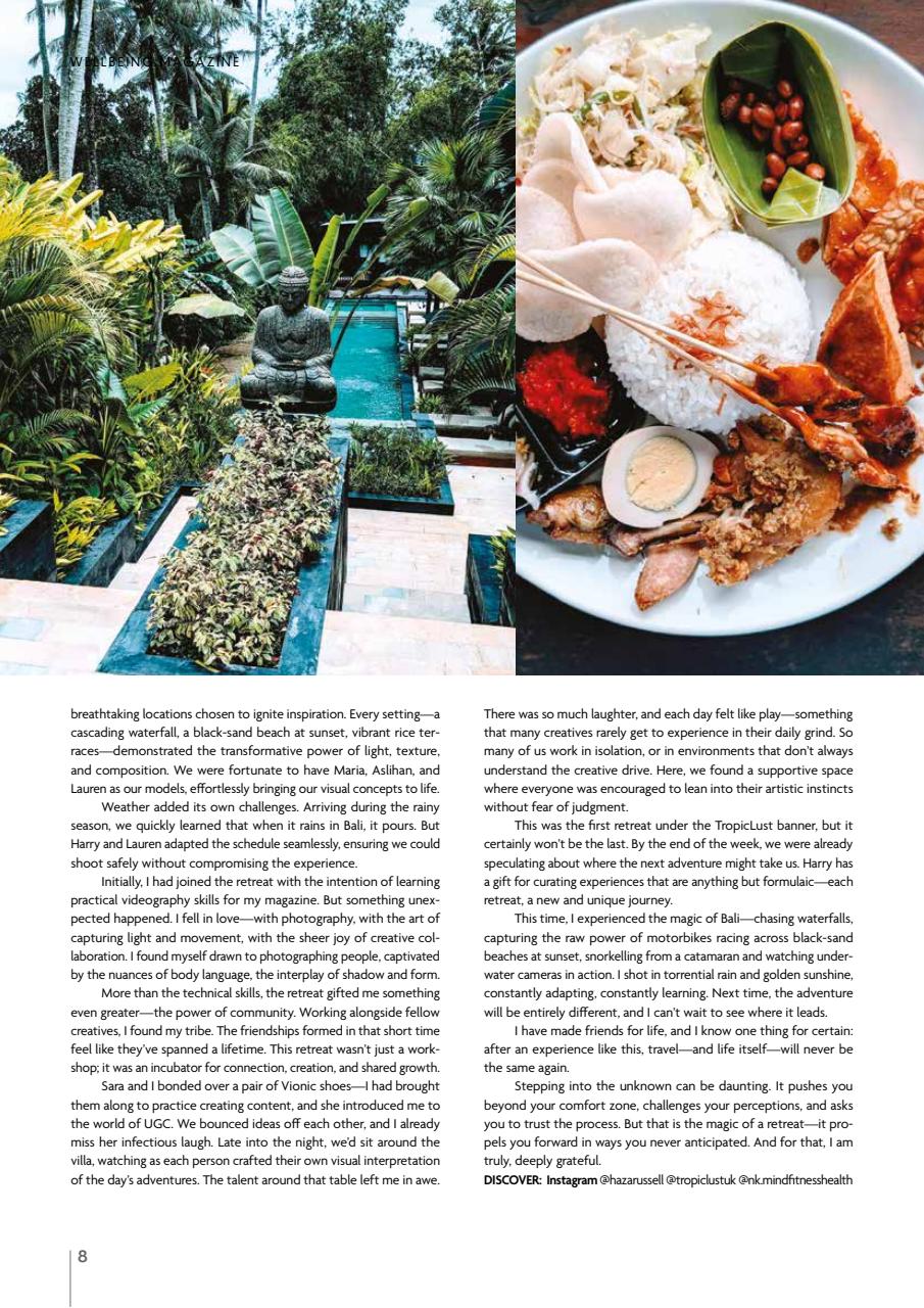 Wellbeing Magazine Preview Pages