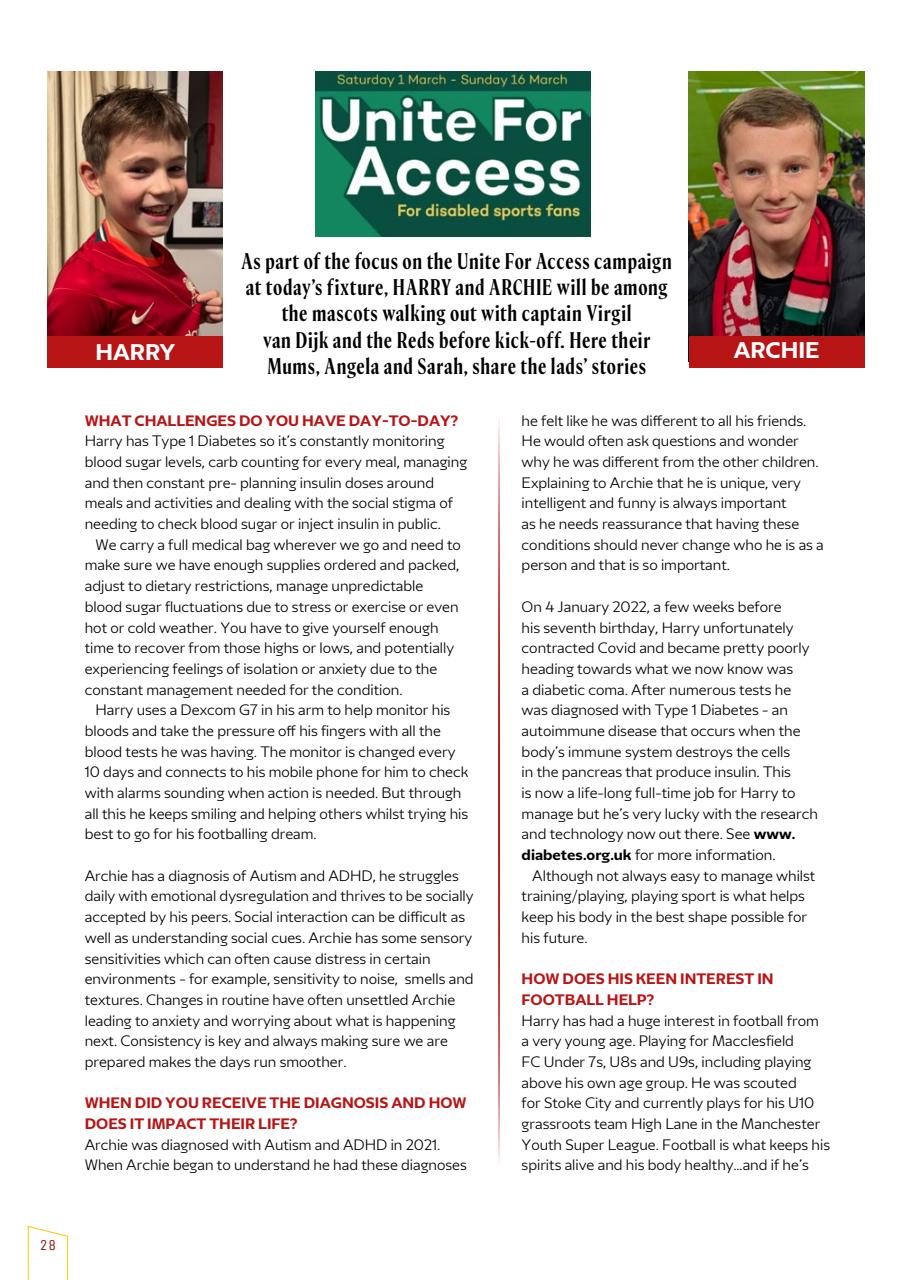 Liverpool FC Programmes Preview Pages