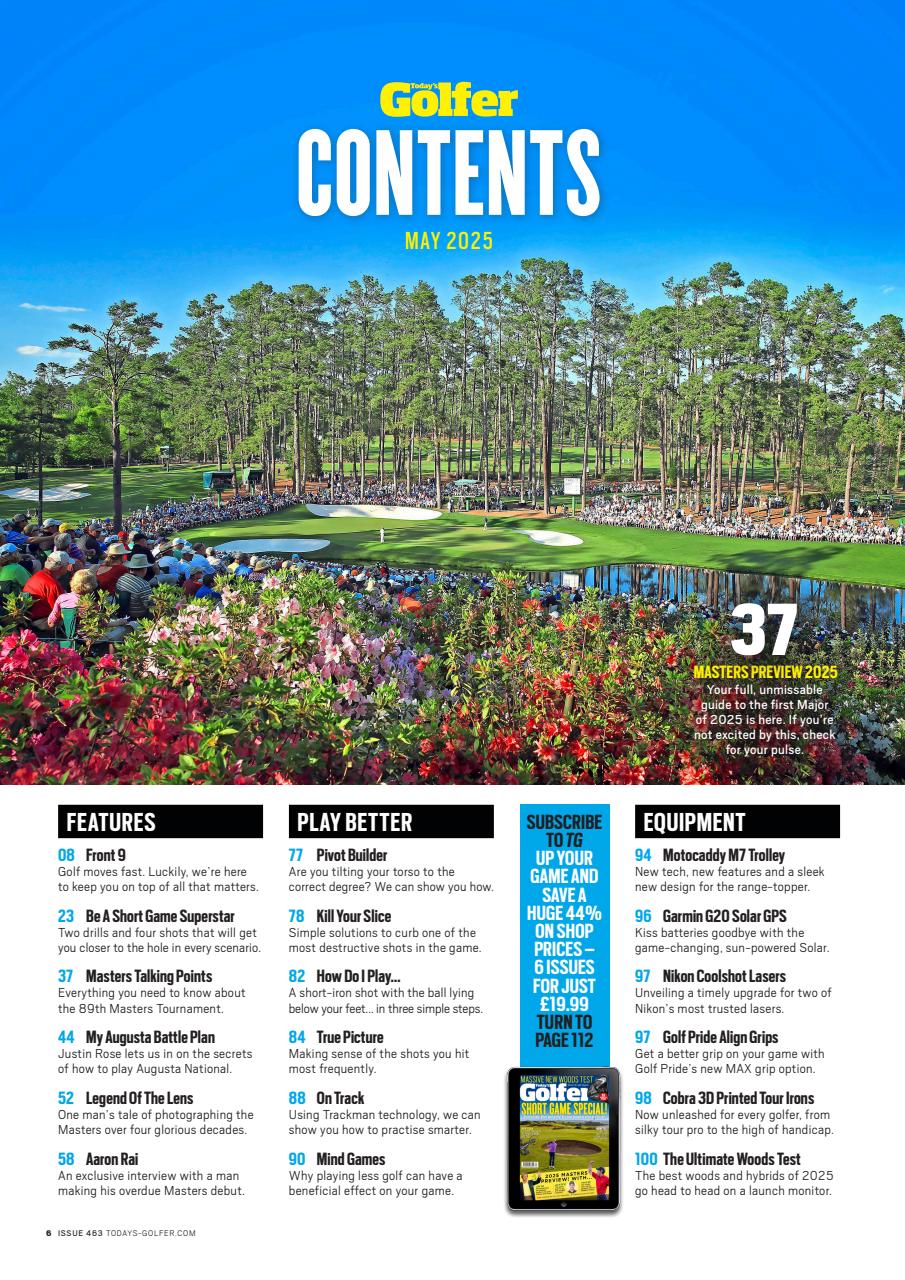 Today's Golfer Preview Pages