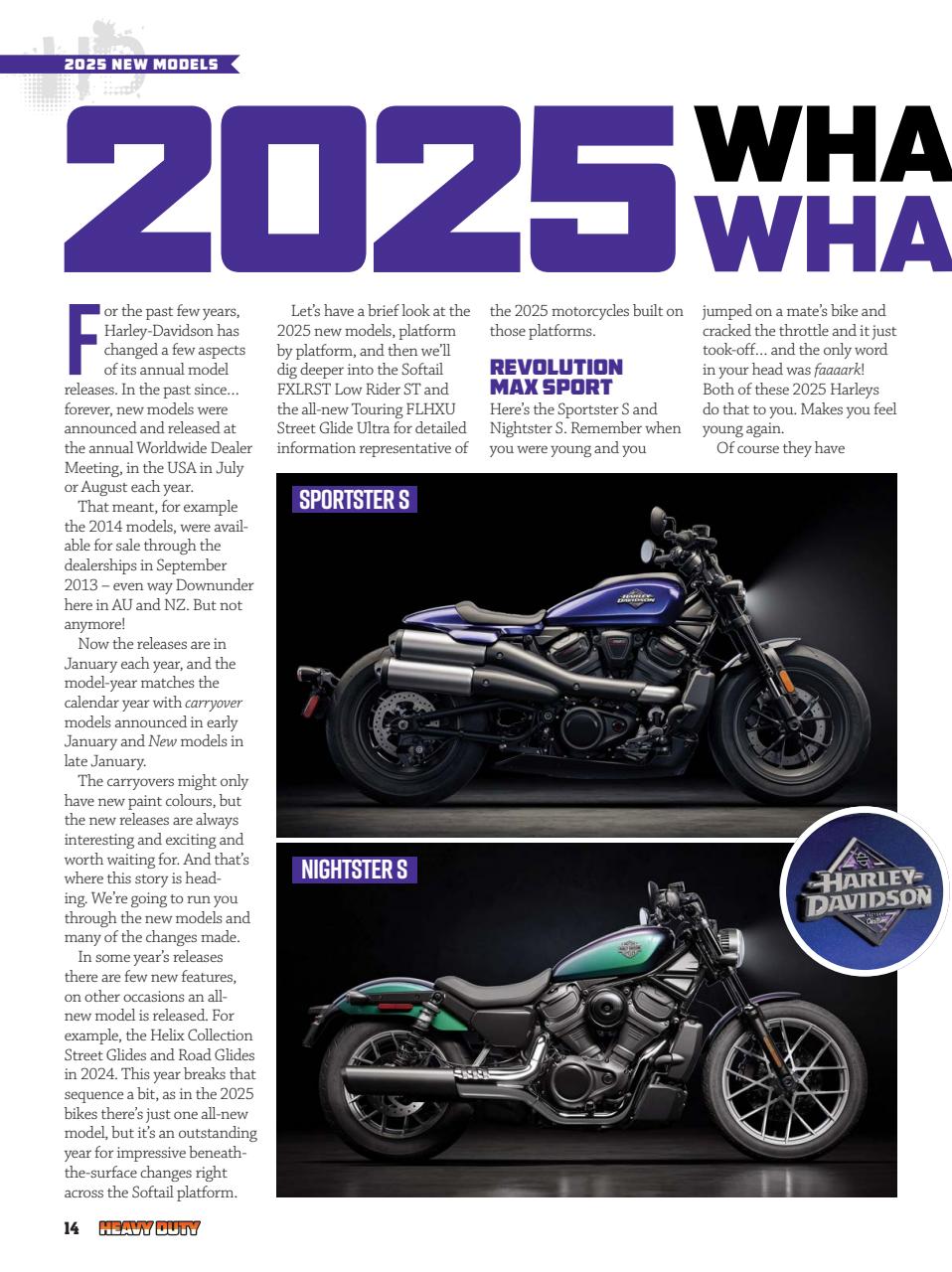 Heavy Duty Preview Pages