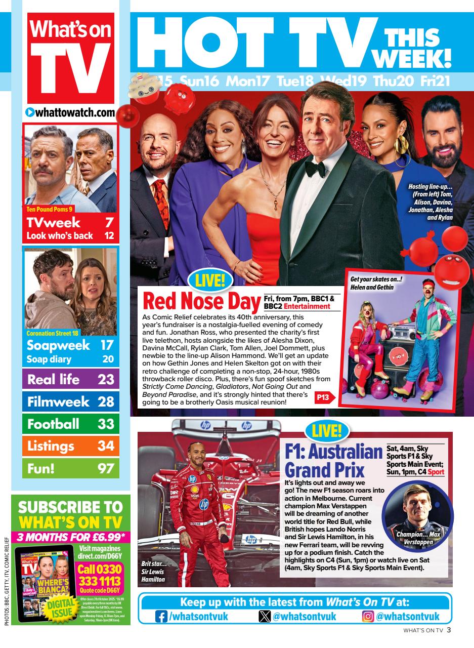 What's on TV Preview Pages