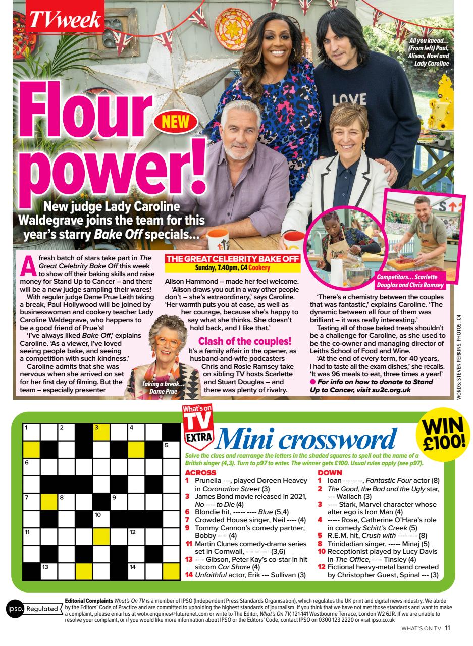 What's on TV Preview Pages