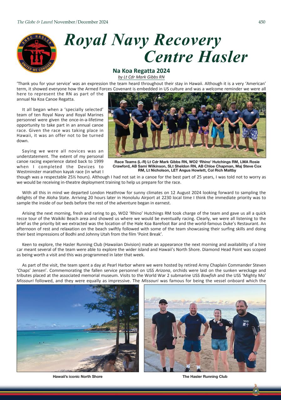 Globe & Laurel Preview Pages