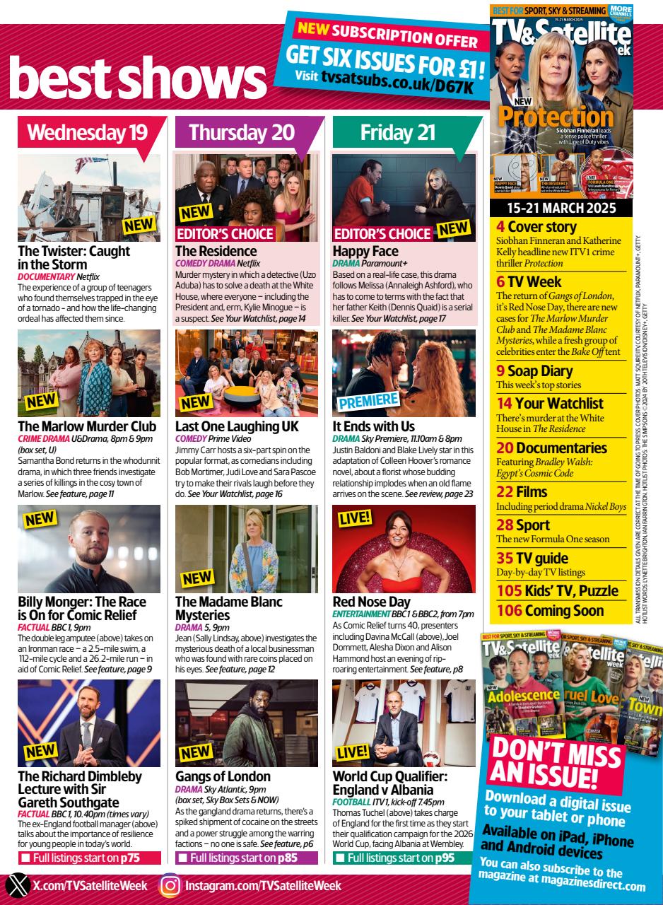 TV & Satellite Week Preview Pages
