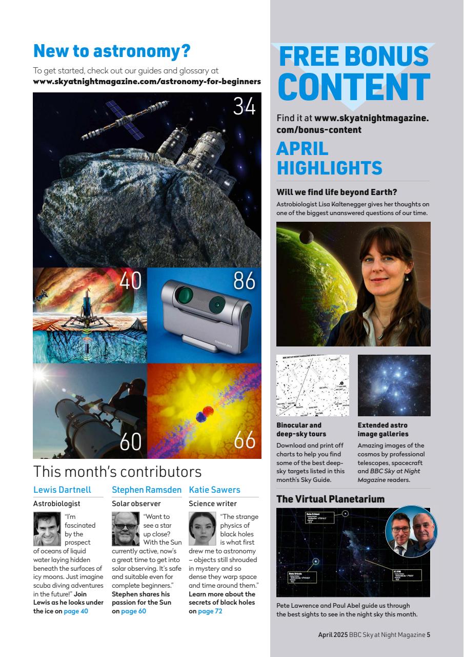 BBC Sky at Night Magazine Preview Pages
