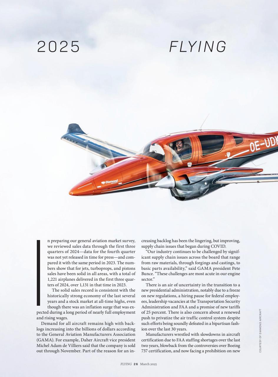 FLYING Magazine Preview Pages