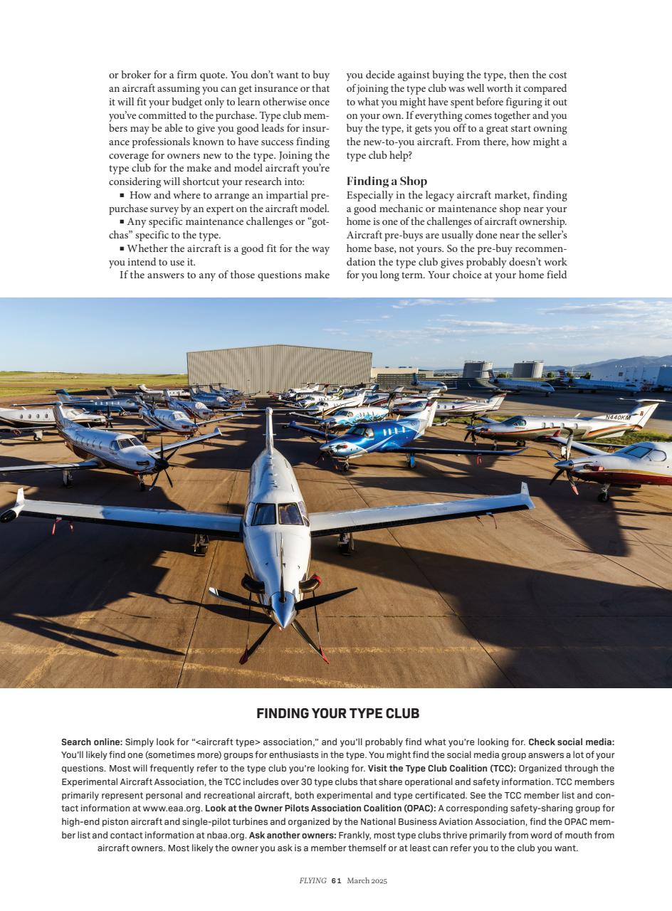 FLYING Magazine Preview Pages